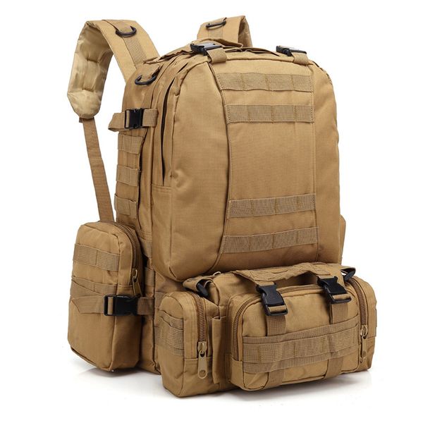 55l tactical backpack bag arrmy style waterproof climbing hiking mountaineering outdoor sport combination 3p bag
55l tactical backpack bag arrmy style waterproof climbing hiking mountaineering outdoor sport combination 3p bag