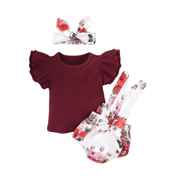 baby girl clothes summer newborn infant baby girls ruffles solid +floral suspender shorts+headband girl outfits #4, White
baby girl clothes summer newborn infant baby girls ruffles solid +floral suspender shorts+headband girl outfits #4, White