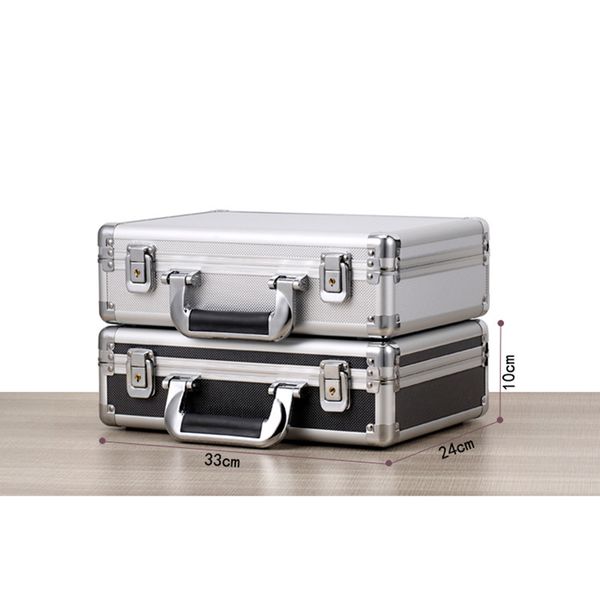 330*240*100mm portable lock box aluminum alloy toolbox document insurance household storage box metal with lock trumpet
330*240*100mm portable lock box aluminum alloy toolbox document insurance household storage box metal with lock trumpet
