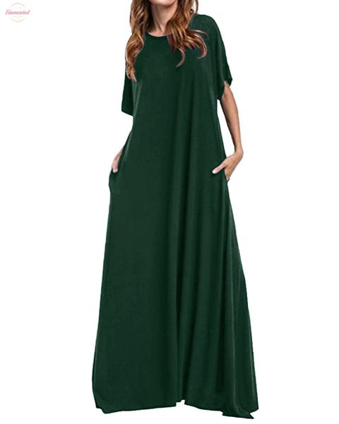 plus size long maxi dress 2020 women half sleeve solid round neck vintage loose long elegant robe bodycon vestidos, Black;gray
plus size long maxi dress 2020 women half sleeve solid round neck vintage loose long elegant robe bodycon vestidos, Black;gray