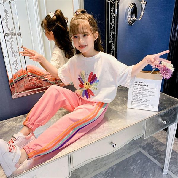 girls clothing sets 2020summer teenage girls clothes outfit sun flowe print t shirt with pants kids tracksuit suit 6 8 10 12, White
girls clothing sets 2020summer teenage girls clothes outfit sun flowe print t shirt with pants kids tracksuit suit 6 8 10 12, White