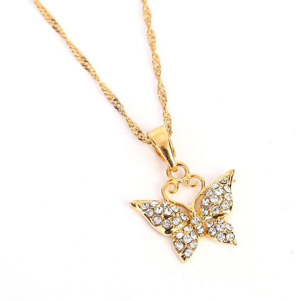 cute europe and united states butterfly animal pendant metal gold animal crystal pendant necklace, Silver
cute europe and united states butterfly animal pendant metal gold animal crystal pendant necklace, Silver