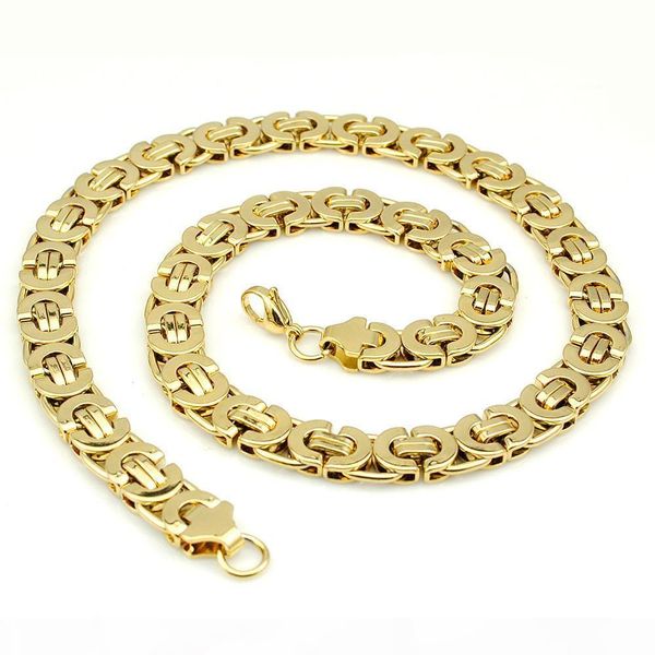 amumiu 11mm gold huge & heavy long stainless steel byzantine men chain necklace 316l stainless steel jewelry golden kn016, Silver
amumiu 11mm gold huge & heavy long stainless steel byzantine men chain necklace 316l stainless steel jewelry golden kn016, Silver