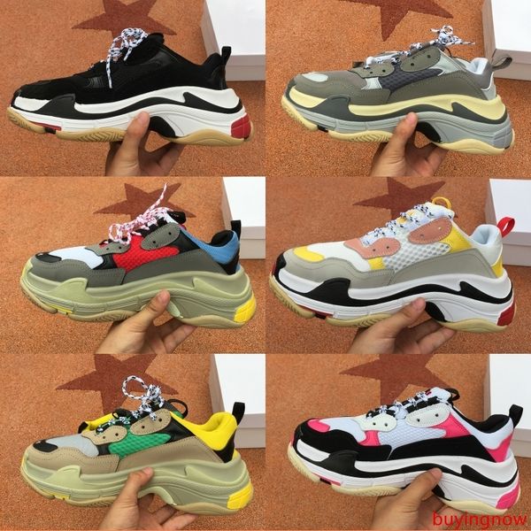 2019 multi luxury triple s designer old dad fashion sneaker combination platform soles mens womens casual shoes size 36-45
2019 multi luxury triple s designer old dad fashion sneaker combination platform soles mens womens casual shoes size 36-45