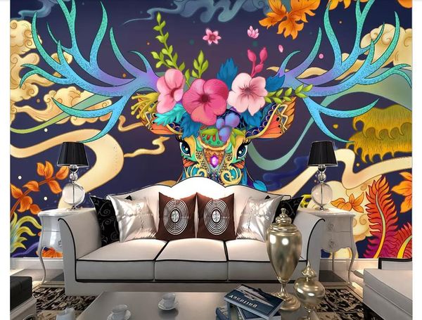 custom 3d p murals wall paper nordic style ukiyo-e painted elk bedroom sofa tv background wallpaper for walls papel de parede
custom 3d p murals wall paper nordic style ukiyo-e painted elk bedroom sofa tv background wallpaper for walls papel de parede