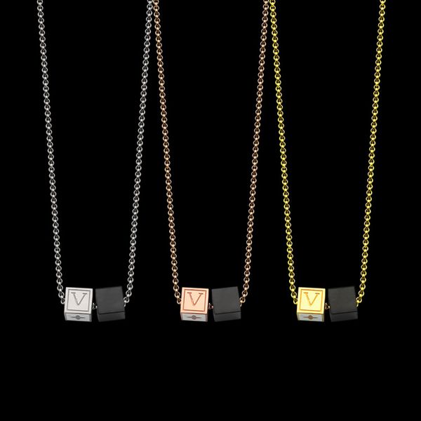 2020 designer's selling v-letter black dice necklace, couple's seller, medium and long necklace, Silver
2020 designer's selling v-letter black dice necklace, couple's seller, medium and long necklace, Silver