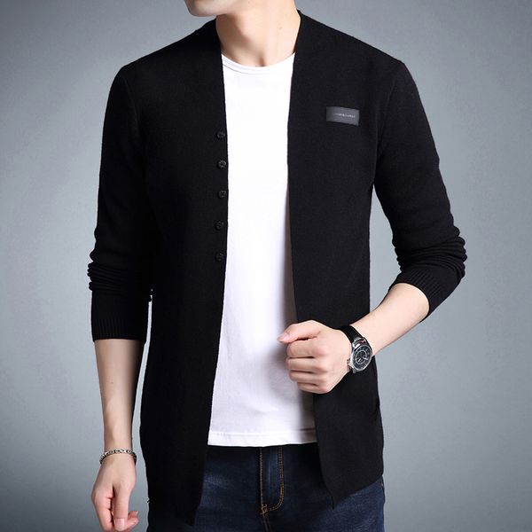 drop shipping sell middle- long length mens sweater cardigan trench male casual pure color cardigan clothes plus size, White;black 
drop shipping sell middle- long length mens sweater cardigan trench male casual pure color cardigan clothes plus size, White;black