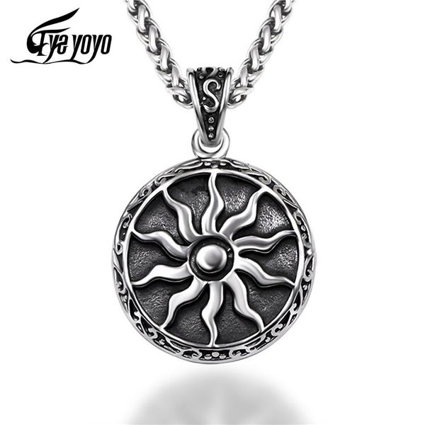 eyeyoyo vintage titanium steel men necklace personality necklace shine fashion pendant, Silver
eyeyoyo vintage titanium steel men necklace personality necklace shine fashion pendant, Silver