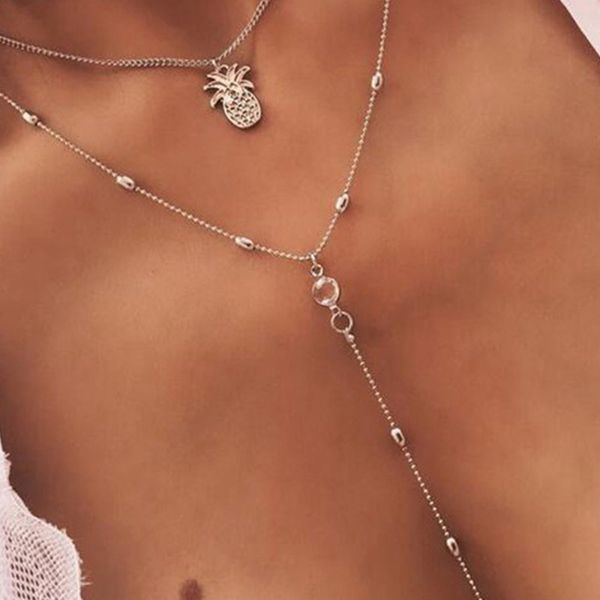 jewelry retro exaggerated personality alloy pineapple multi-layer pendant necklace xl1105, Silver
jewelry retro exaggerated personality alloy pineapple multi-layer pendant necklace xl1105, Silver