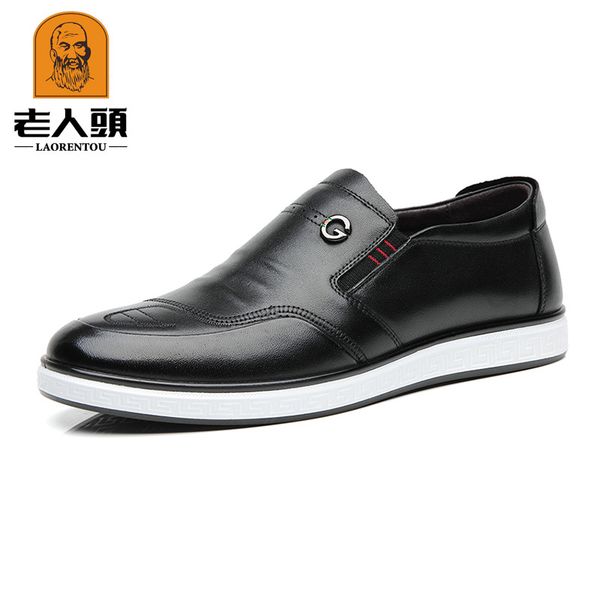 lotory men's shoes spring genuine leather business casual leather shoes men's formal wear foot covering soft-sole shoe 166061, Black
lotory men's shoes spring genuine leather business casual leather shoes men's formal wear foot covering soft-sole shoe 166061, Black