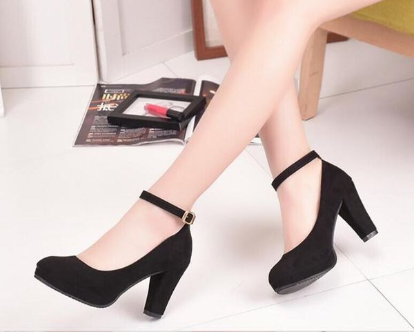 red ankle strap 9cm high heels autumn flock round toe high heels female platform summer shoes women pumps sandals muje, Black
red ankle strap 9cm high heels autumn flock round toe high heels female platform summer shoes women pumps sandals muje, Black