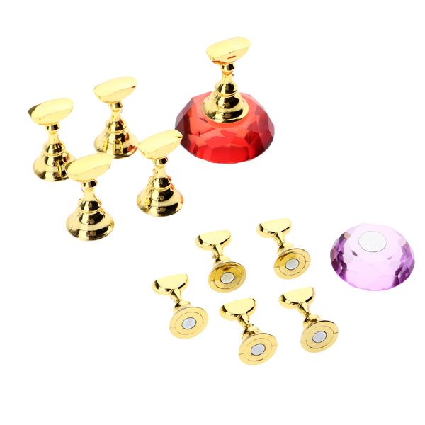 2 set fasle nail tips practice magnetic holder, diamond crystal stand nail art tool manicure accessory, purple/red
2 set fasle nail tips practice magnetic holder, diamond crystal stand nail art tool manicure accessory, purple/red