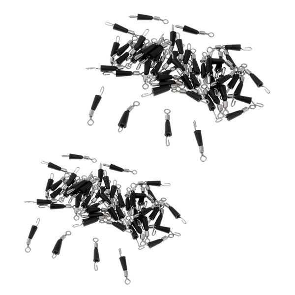 100pieces fishing swivels with snaps, snap swivel clip kit for fishing freshwater saltwater
100pieces fishing swivels with snaps, snap swivel clip kit for fishing freshwater saltwater