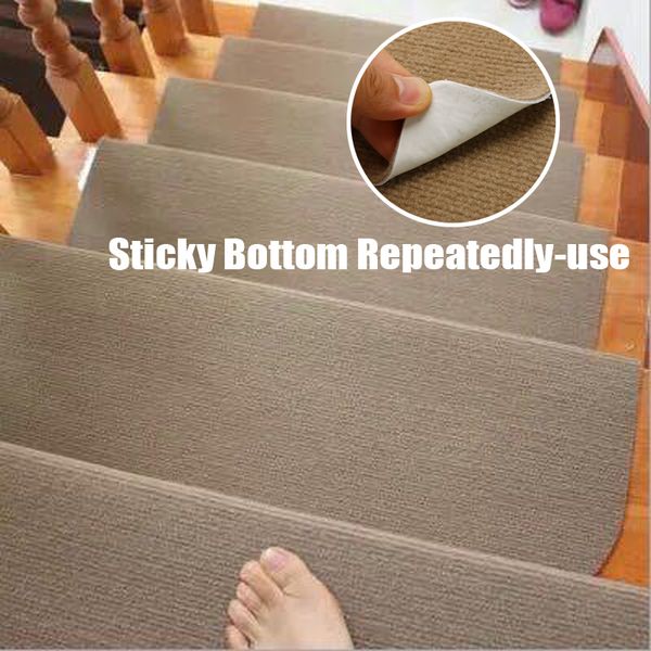 14pcs/set self-adhesive stair pads 20x45cm anti-slip rugs carpet mat sticky bottom repeatedly-use safety pads mat for home
14pcs/set self-adhesive stair pads 20x45cm anti-slip rugs carpet mat sticky bottom repeatedly-use safety pads mat for home