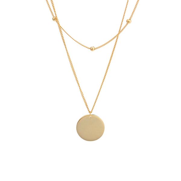 leven fancy double layer chains 925 sterling silver ball beads chain jewelry gold round blank disc pendant choker necklace women
leven fancy double layer chains 925 sterling silver ball beads chain jewelry gold round blank disc pendant choker necklace women