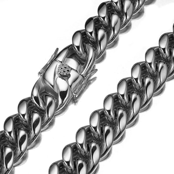 men hip hop chains necklaces silver color stainless steel never fade 6mm-18mm width miami cuban chain necklace hiphop jewelry
men hip hop chains necklaces silver color stainless steel never fade 6mm-18mm width miami cuban chain necklace hiphop jewelry