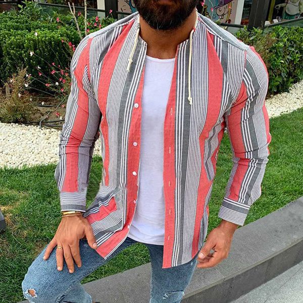 ropa de hombre 2020 men's casual shirt european american style button cardigan men's long-sleeved printed slim striped shirt, White;black
ropa de hombre 2020 men's casual shirt european american style button cardigan men's long-sleeved printed slim striped shirt, White;black