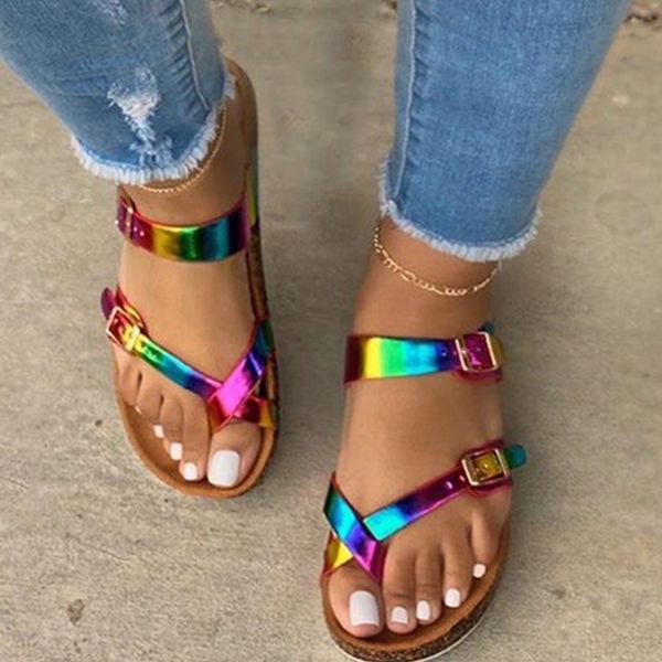 women sandal clip toe colorful pu lady flip flop buckle strap slippers female fashion shoes summer plus size woman dropshipping, Black
women sandal clip toe colorful pu lady flip flop buckle strap slippers female fashion shoes summer plus size woman dropshipping, Black