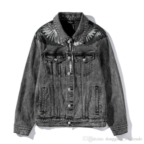 2019fw marcelo burlon county of milan drop wings printed women men denim jacket hiphop streetwear men casual jacket coat, Black;brown
2019fw marcelo burlon county of milan drop wings printed women men denim jacket hiphop streetwear men casual jacket coat, Black;brown