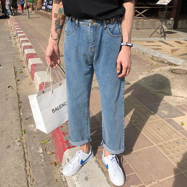 2019 men's new elastic cotton stretch blue color baggy homme jeans loose denim casual pants fashion brand trousers size s-xl
2019 men's new elastic cotton stretch blue color baggy homme jeans loose denim casual pants fashion brand trousers size s-xl