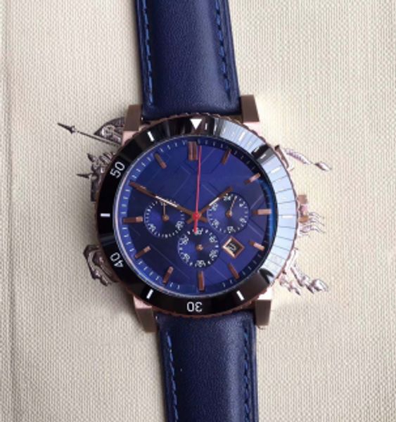 new desigh 42mm british style dress mens watches quartz battery chrono men watch gold case blue leather strap wriswatches, Slivery;brown
new desigh 42mm british style dress mens watches quartz battery chrono men watch gold case blue leather strap wriswatches, Slivery;brown