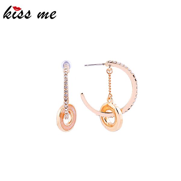 kissme special design delicate crystal pink enamel round circle stud earrings for women gold color fashion jewelry accessories, Golden;silver
kissme special design delicate crystal pink enamel round circle stud earrings for women gold color fashion jewelry accessories, Golden;silver