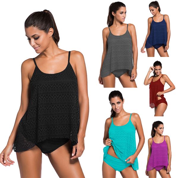2020 plus size tankini swimming suit women bikinis swimwear two piece solid halter swimsuit swimming dress bathing suit, White;black
2020 plus size tankini swimming suit women bikinis swimwear two piece solid halter swimsuit swimming dress bathing suit, White;black