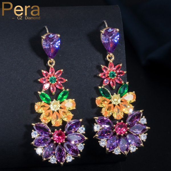pera trendy women party sterling silver 925 pin ear big multicolored cubic zirconia long flower drop shape earrings jewelry e015
pera trendy women party sterling silver 925 pin ear big multicolored cubic zirconia long flower drop shape earrings jewelry e015
