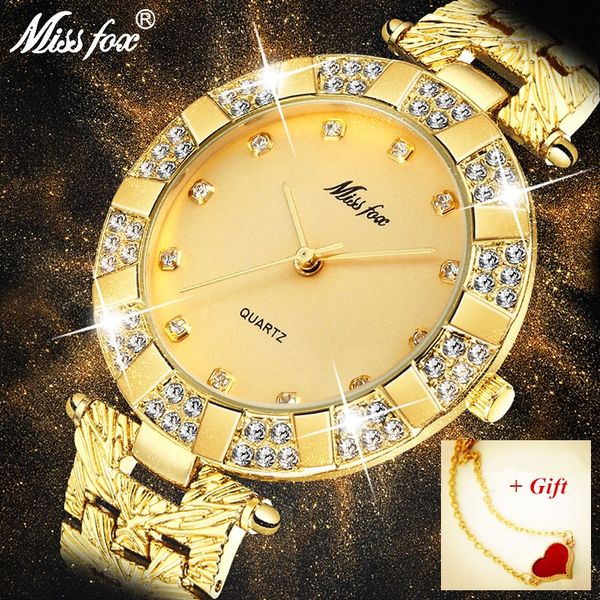 missfox rhinestone crystal women dress watch luxury analog waterproof gold quartz ladies wrist bracelet watches gift, Slivery;brown
missfox rhinestone crystal women dress watch luxury analog waterproof gold quartz ladies wrist bracelet watches gift, Slivery;brown