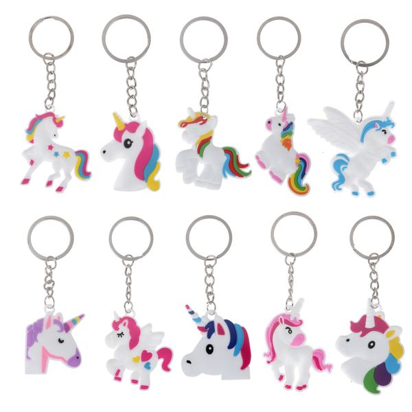 10pcs/lot cartoon unicorn keychain key ring women girls bag pendant pvc figure charms key chains jewelry holder gift
10pcs/lot cartoon unicorn keychain key ring women girls bag pendant pvc figure charms key chains jewelry holder gift