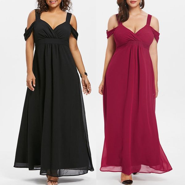 plus size women's elegant evening party cold shoulder high waist maxi dress sweetheart neck long dress large size 5xl vestido g5, Black;gray
plus size women's elegant evening party cold shoulder high waist maxi dress sweetheart neck long dress large size 5xl vestido g5, Black;gray