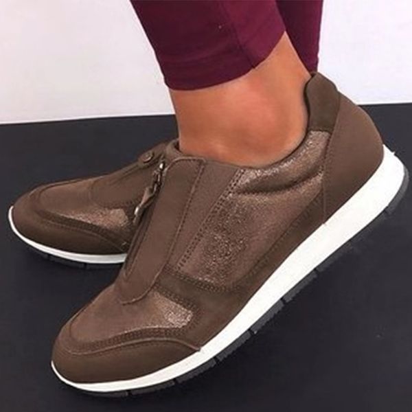 women casual falt sneakers ladies zip pu autumn single shoes woman comfort plus size walking shoes women's footwear, Black
women casual falt sneakers ladies zip pu autumn single shoes woman comfort plus size walking shoes women's footwear, Black