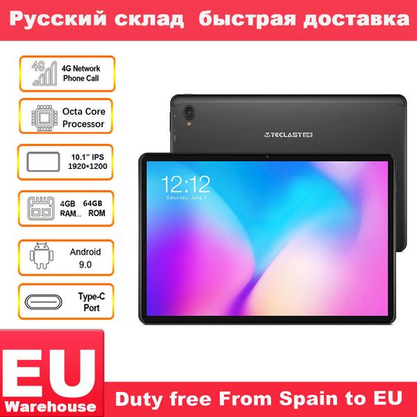 teclast t30 4g phone call tablet andriod 9.0 10.1" 1920x1200 mtk p70 4gb ram 64gb rom tablets pc dual camera gps type-c 8000mah
teclast t30 4g phone call tablet andriod 9.0 10.1" 1920x1200 mtk p70 4gb ram 64gb rom tablets pc dual camera gps type-c 8000mah