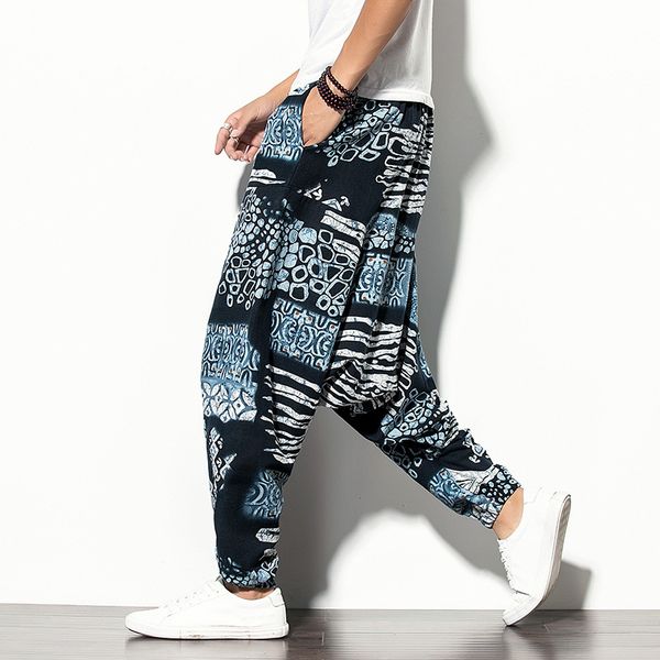 baggy cotton linen harem pants men hip-hop women plus size wide leg trousers casual vintage long personality pants, Black
baggy cotton linen harem pants men hip-hop women plus size wide leg trousers casual vintage long personality pants, Black