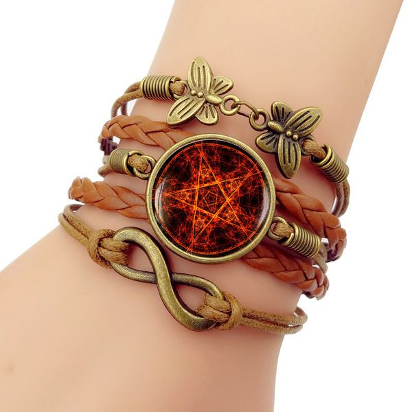 2019 new red pentagram time gem bracelet men bangles fashion women heart butterfly charm bracelets jewelry accessories, Black
2019 new red pentagram time gem bracelet men bangles fashion women heart butterfly charm bracelets jewelry accessories, Black