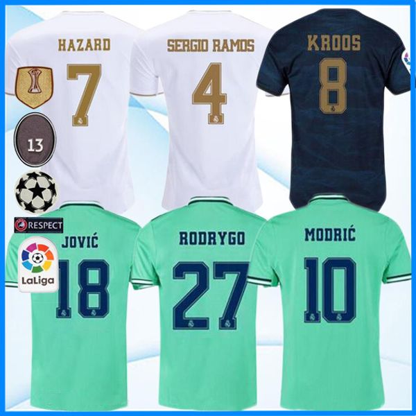 19 20 Real madrid football Jersey Benzema JOVIC MILITAO Modric Ramos Bale HAZARD 2019 2020 adult kit sports Soccer shirt
19 20 Real madrid football Jersey Benzema JOVIC MILITAO Modric Ramos Bale HAZARD 2019 2020 adult kit sports Soccer shirt
