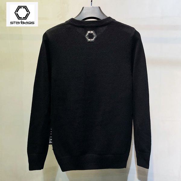 starbags pp qiu dong new sweater men's sweater pullover skull fashion casual loose round collar clothes men popular logo, White;black
starbags pp qiu dong new sweater men's sweater pullover skull fashion casual loose round collar clothes men popular logo, White;black