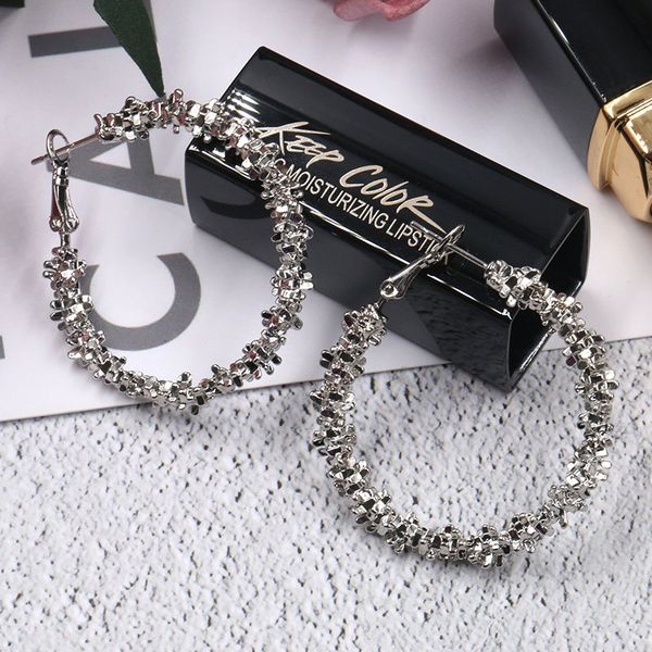 european and american big fashion big circle earrings creative gold and silver earrings women's exaggerated accessories, Golden;silver
european and american big fashion big circle earrings creative gold and silver earrings women's exaggerated accessories, Golden;silver