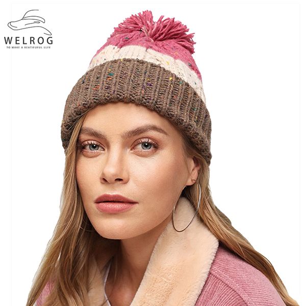 welrog autumn cuffed pom knit hats skullies rainbow color winter outdoor warm beanies braiding thick imitation wool women's hats, Blue;gray
welrog autumn cuffed pom knit hats skullies rainbow color winter outdoor warm beanies braiding thick imitation wool women's hats, Blue;gray