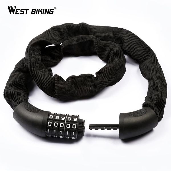 west biking bicycle lock steel 5 digit password security solid anti-theft 940mm chain lock outdoor motorcycle mtb road bike
west biking bicycle lock steel 5 digit password security solid anti-theft 940mm chain lock outdoor motorcycle mtb road bike