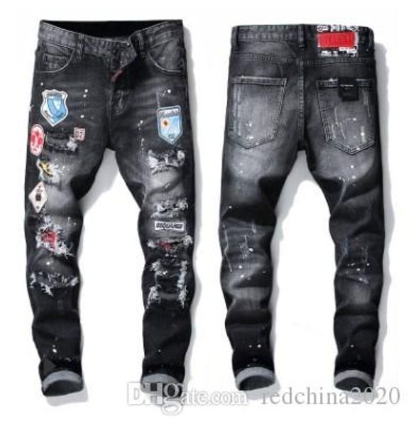 2020 distressed ripped denim fashion brand designer cowboy famous slim fit straight washed destroyed patches patchwork casual trouser, Blue
2020 distressed ripped denim fashion brand designer cowboy famous slim fit straight washed destroyed patches patchwork casual trouser, Blue