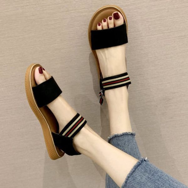 tendon bottom sandals female 2020 new summer wild non-slip soft bottom one pedal student casual flat shoes, Black
tendon bottom sandals female 2020 new summer wild non-slip soft bottom one pedal student casual flat shoes, Black