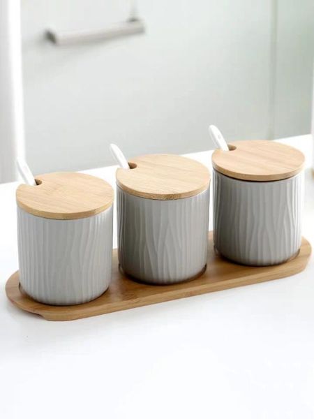 nordic ceramic seasoning jar pepper salt spice bottle container storage rack holder kitchen storage bottle set combination
nordic ceramic seasoning jar pepper salt spice bottle container storage rack holder kitchen storage bottle set combination