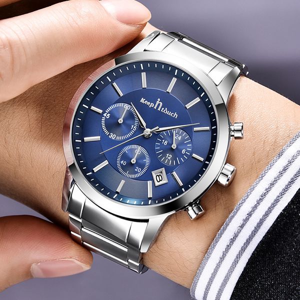 fashion stainless steel watch men waterproof quartz chronograph wrist watch men clock male relogio masculino hodinky, Slivery;brown
fashion stainless steel watch men waterproof quartz chronograph wrist watch men clock male relogio masculino hodinky, Slivery;brown
