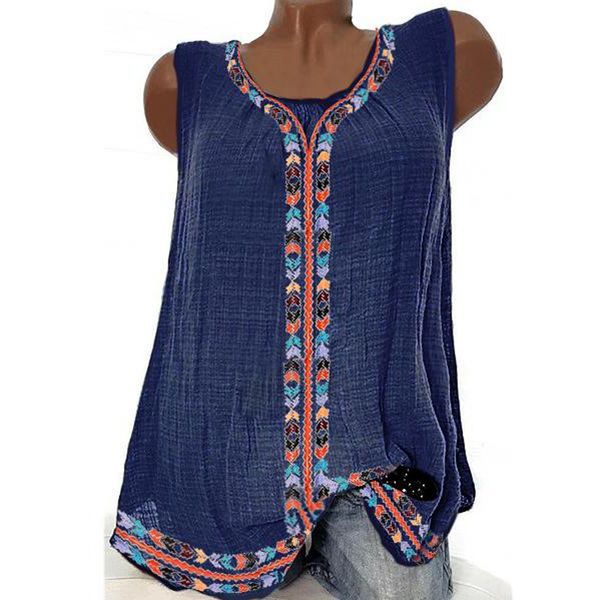 women casual shirt blouse plue size sleeveless print solid color o-neck fashion loose streetwear blouse women haut femme, White
women casual shirt blouse plue size sleeveless print solid color o-neck fashion loose streetwear blouse women haut femme, White