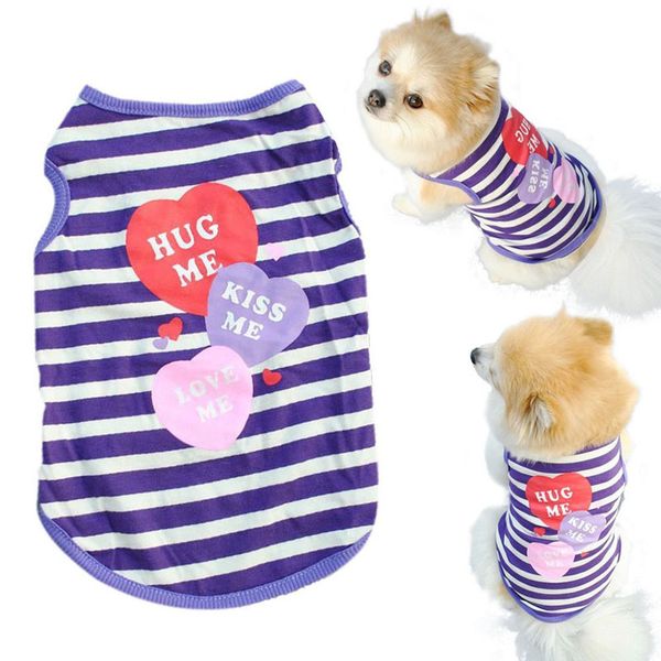 pet dog clothes heart pattern stripes spring summer shirt small fresh vest t shirt clothing ropa para perros #7322
pet dog clothes heart pattern stripes spring summer shirt small fresh vest t shirt clothing ropa para perros #7322
