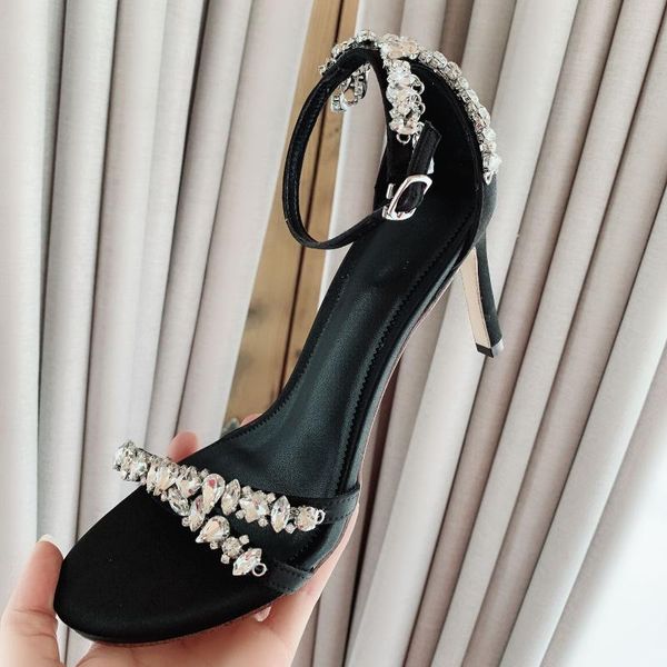kmeioo 2020 new fashion wedding shoes woman jewel sandals bride shoes women ankle strap high heels open toe stiletto, Black
kmeioo 2020 new fashion wedding shoes woman jewel sandals bride shoes women ankle strap high heels open toe stiletto, Black