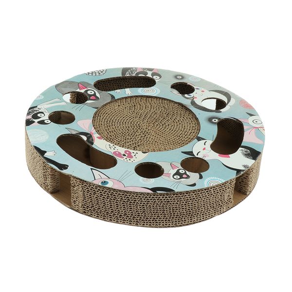 corrugated paper cat scratching board protecting furniture turntable grinding claw toy
corrugated paper cat scratching board protecting furniture turntable grinding claw toy