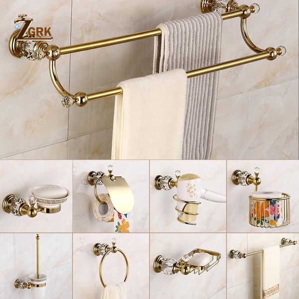 zgrk classical solid brass bathroom hardware set gold polished accessories wall-mounted towel bar paper holder bathroom products
zgrk classical solid brass bathroom hardware set gold polished accessories wall-mounted towel bar paper holder bathroom products