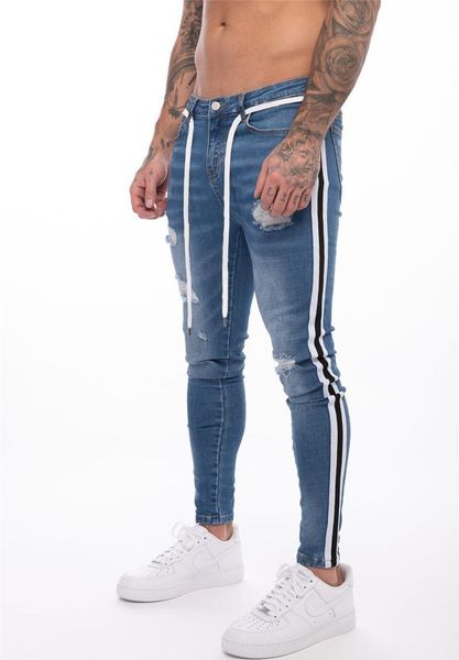 mens new ripped jeans spring autumn fashion street striped pencil pants fashion jean, Blue
mens new ripped jeans spring autumn fashion street striped pencil pants fashion jean, Blue